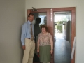 Joan Hines and Graeme Olden after cutting ribbon