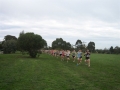 Chris Hamer near the front of the pack