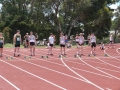 Competitors in readiness before the start of the first race