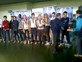 Presentation of the men's Divison 1 team gold medals