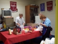 Joan Hines & Pam Renowden Preparing meals for officials